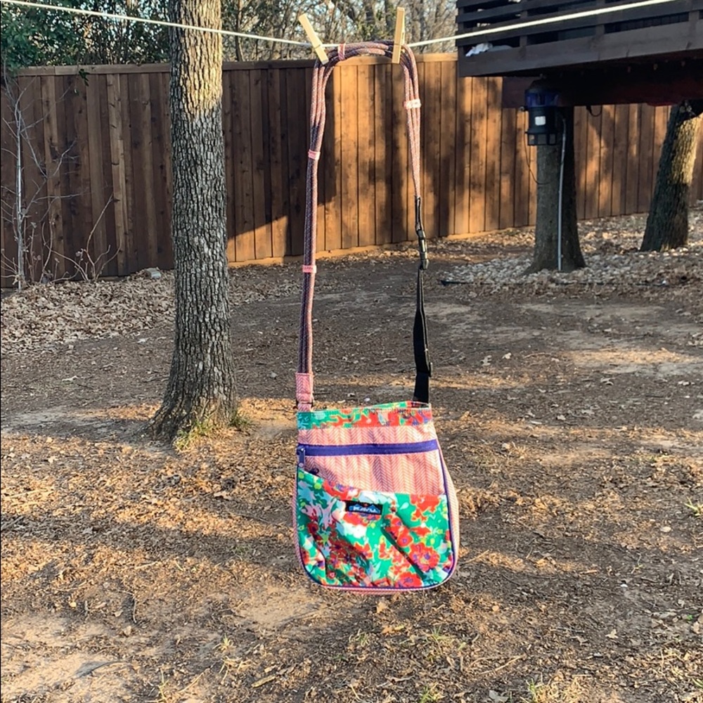 KAVU Crossbody  colorful bag; rope strap